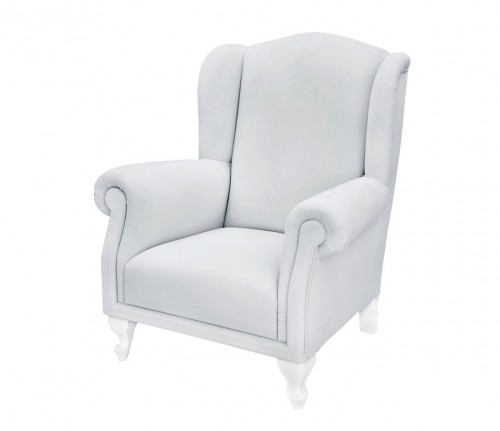 Mini armchair- grey velvet