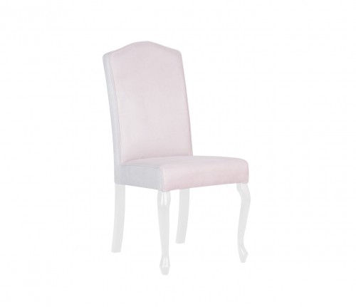 Krzesło Louis aksamitne pudrowe