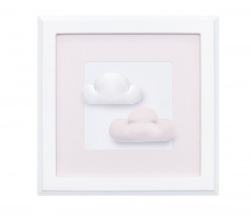 Pink picture with clouds