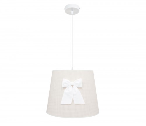 Round chandelier - Cheverny Beige with bow