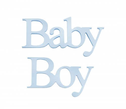Hanging simple "Baby Boy" lettering