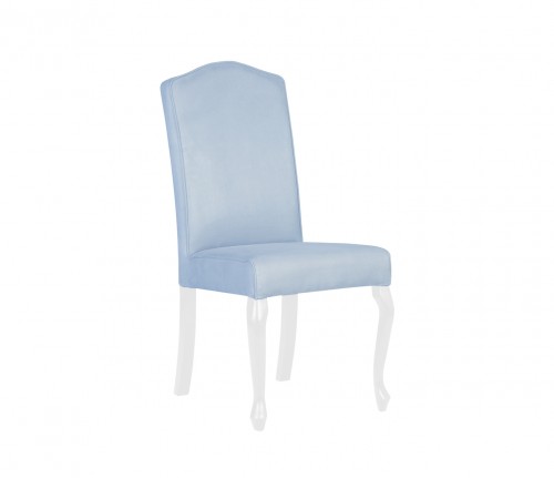 Krzesło Louis aksamitne błękitne