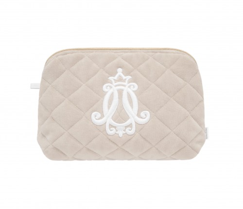 Quilted beauty case Caramel Chic