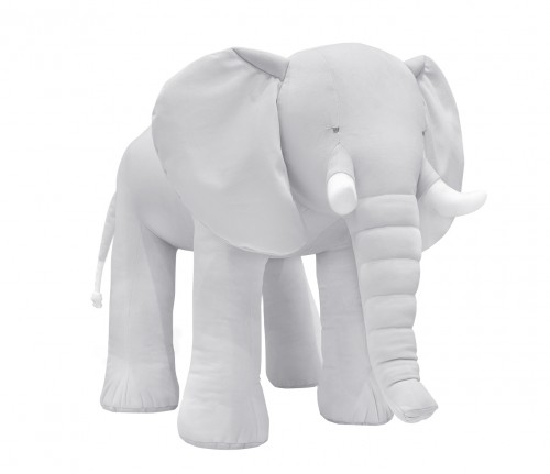 Decorative elephant- velvet grey